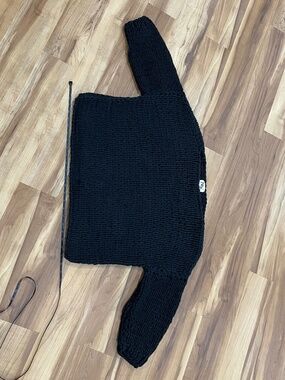 ✨ NRK by Noa Noa 100% Cotton Chunky Black Sweater - Made in USA - Small ✨